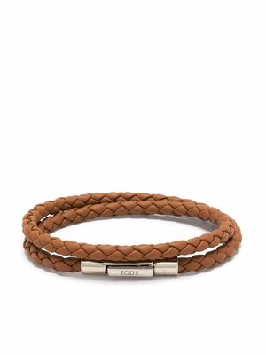 Tod's woven strap bracelet - Brown