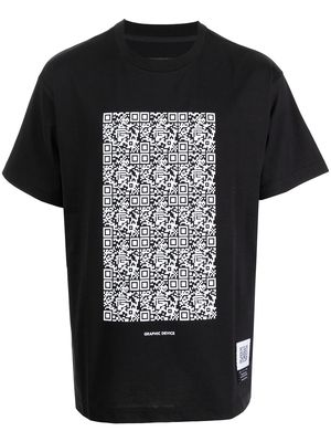 Fumito Ganryu Graphic-device short-sleeve T-shirt - Black