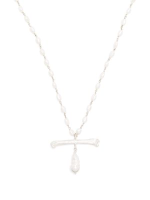 Claire English Sargasso pearl-charm necklace - Silver