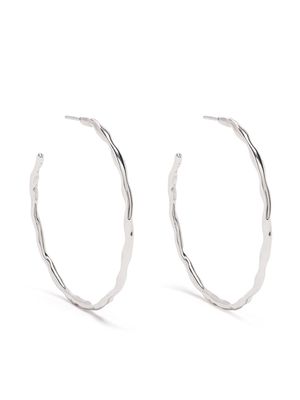 DOWER AND HALL sterling silver waterfall hoops