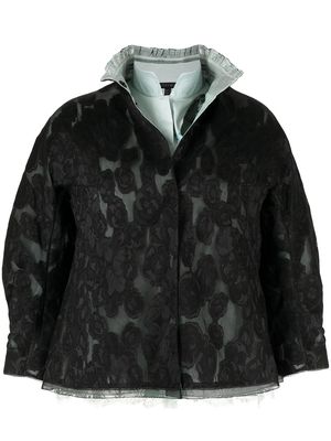 SHIATZY CHEN exclusive jacquard twin-set jacket - Black