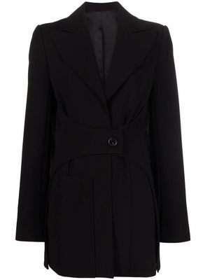 Nina Ricci belted oversized blazer - Black