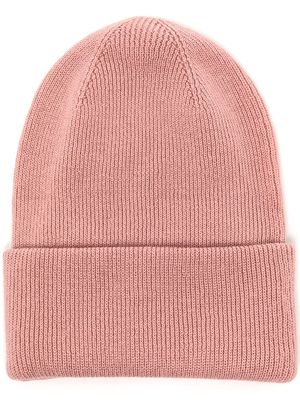 Pringle of Scotland double layer ribbed beanie - Pink