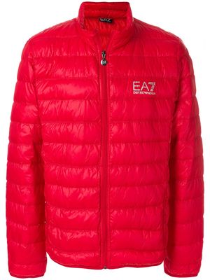 Ea7 Emporio Armani padded logo jacket - Red