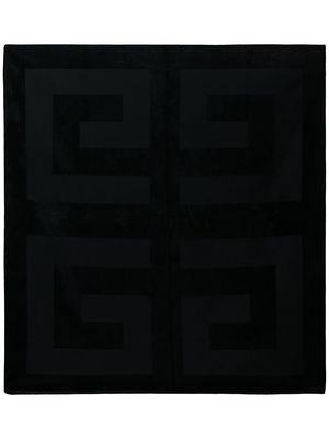 Givenchy 4G embossed towel - Black