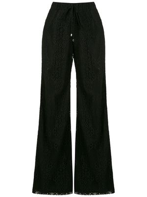 Olympiah Tournesol lace wide-leg trousers - Black
