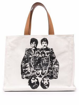 Stella McCartney x The Beatles graphic-print tote bag - White