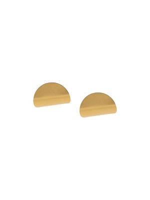 Hsu Jewellery disc-curve earrings - Gold