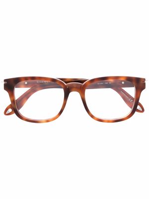 Givenchy Eyewear tortoiseshell-effect wayfarer glasses - Brown
