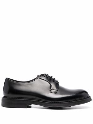 Doucal's leather Derby shoes - Black