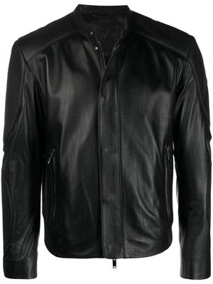 Desa 1972 panelled-detail leather jacket - Black