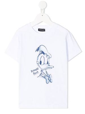 Monnalisa Donald Duck-print t-shirt - White
