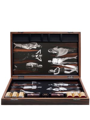 Alexandra Llewellyn Terry O'Neill Goddesses limited edition tournament size backgammon set - Brown