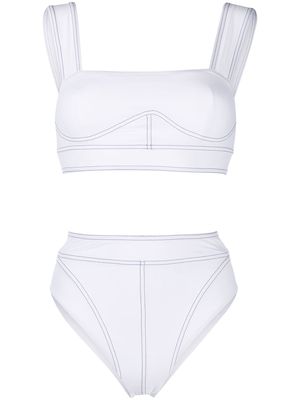 Noire Swimwear bralette two-piece bikini - White