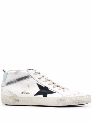 Golden Goose Midstar distressed sneakers - White