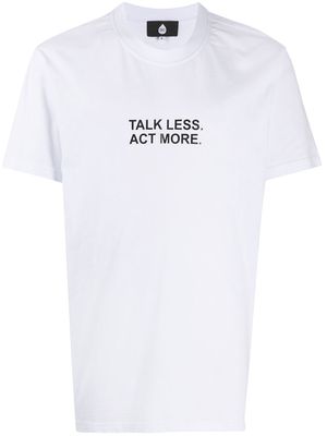DUOltd printed slogan cotton T-shirt - White