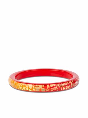 Louis Vuitton 2000s Monogram-print cuff bracelet - Red