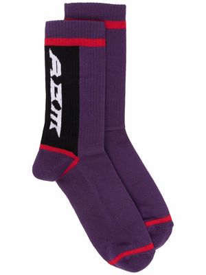 A BETTER MISTAKE Altered Vision ankle-length socks - Purple