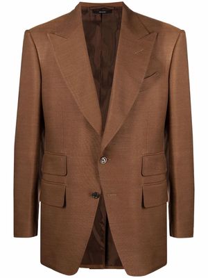 TOM FORD single-breasted blazer - Brown