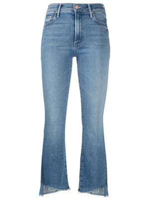 MOTHER mid-rise cropped jeans - Blue