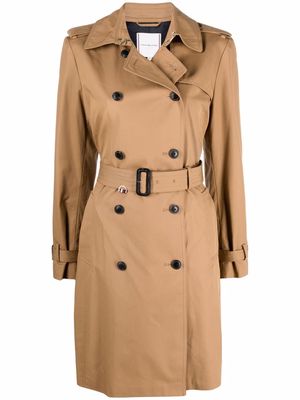 Tommy Hilfiger belted-waist trench coat - Brown