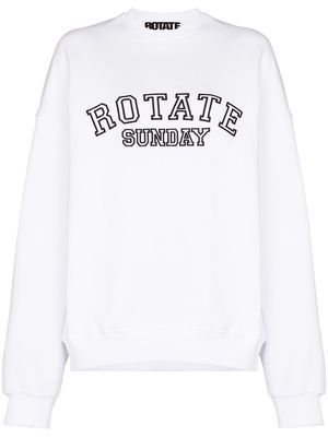 ROTATE Iris crew-neck sweatshirt - White