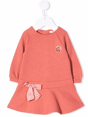 Chloé Kids bow detail sweater dress - Pink