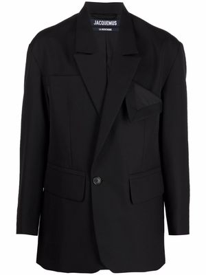 Jacquemus single-breasted jacket - Black