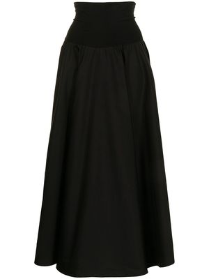 agnès b. high-waisted pleated skirt - Black