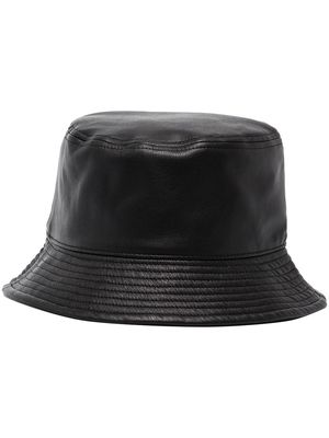 STAND STUDIO faux-leather bucket hat - Black