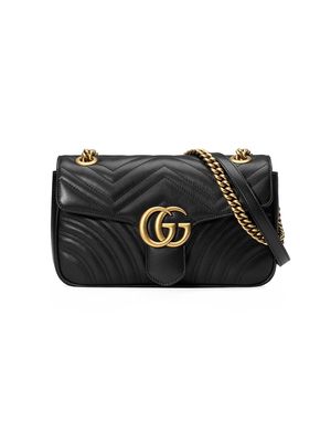 Gucci GG Marmont small matelassé leather shoulder bag - Black