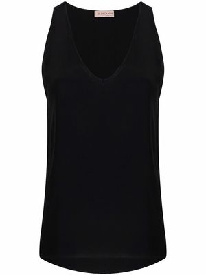 Blanca Vita V-neck vest top - Black