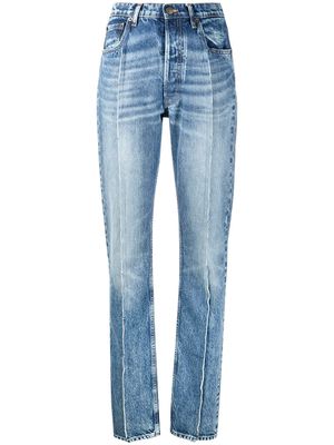Maison Margiela seam-detail high-rise jeans - Blue
