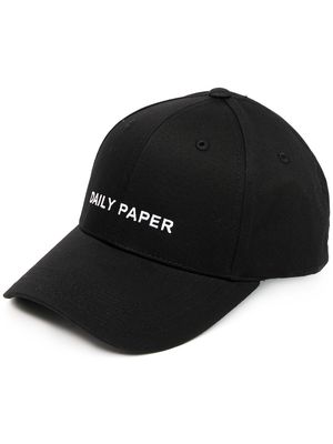 Daily Paper embroidered logo baseball cap - Black