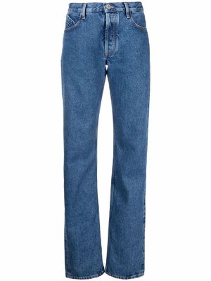 The Attico high-rise straight-leg jeans - Blue