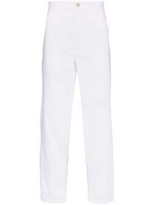 Comme Des Garçons Shirt high-rise straight-leg trousers - White
