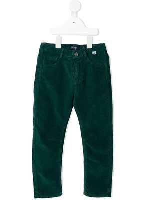 Il Gufo straight-leg corduroy trousers - Green