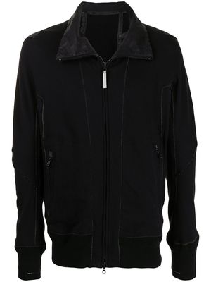 Isaac Sellam Experience funnel neck zip-up jacket - Black