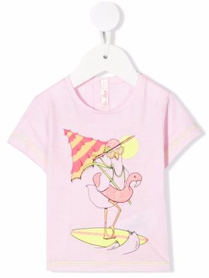 Billieblush graphic-print short-sleeved T-shirt - Pink