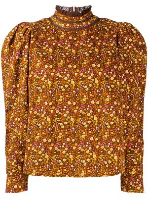 byTiMo floral print blouse - Brown
