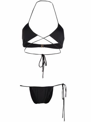 Manokhi halterneck bikini set - Black