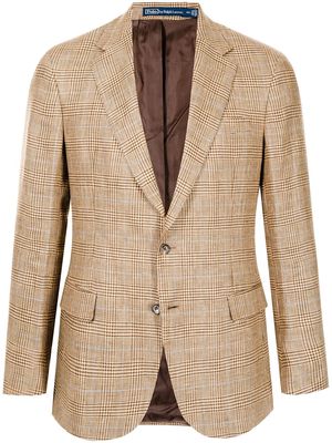 Polo Ralph Lauren checked single-breasted blazer - Brown