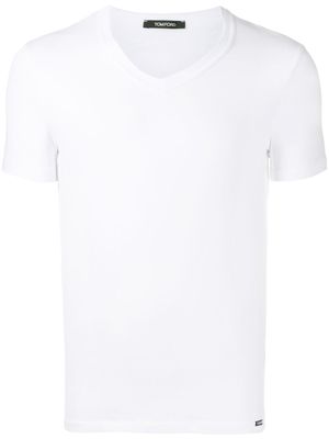TOM FORD V-neck cotton T-shirt - White