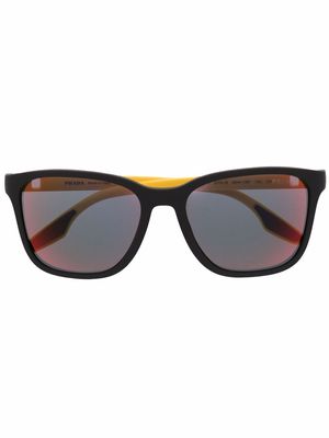 Prada Eyewear logo-patch tinted sunglasses - Black