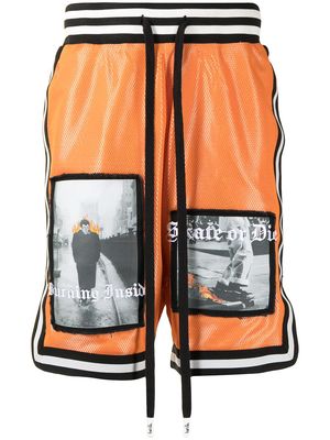 Haculla City on Fire track shorts - Orange