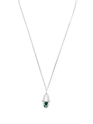 Capsule Eleven Capsule crystal pendant necklace - Silver