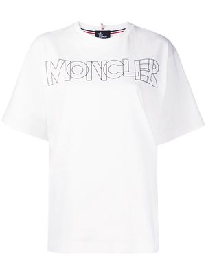 Moncler Grenoble logo-print crew-neck T-Shirt - White