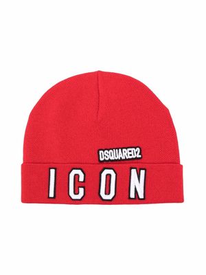 Dsquared2 Kids embroidered logo beanie