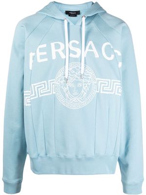 Versace Medusa logo hoodie - Blue