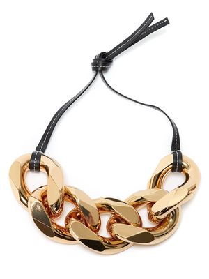 JW Anderson small chain-link necklace - Black